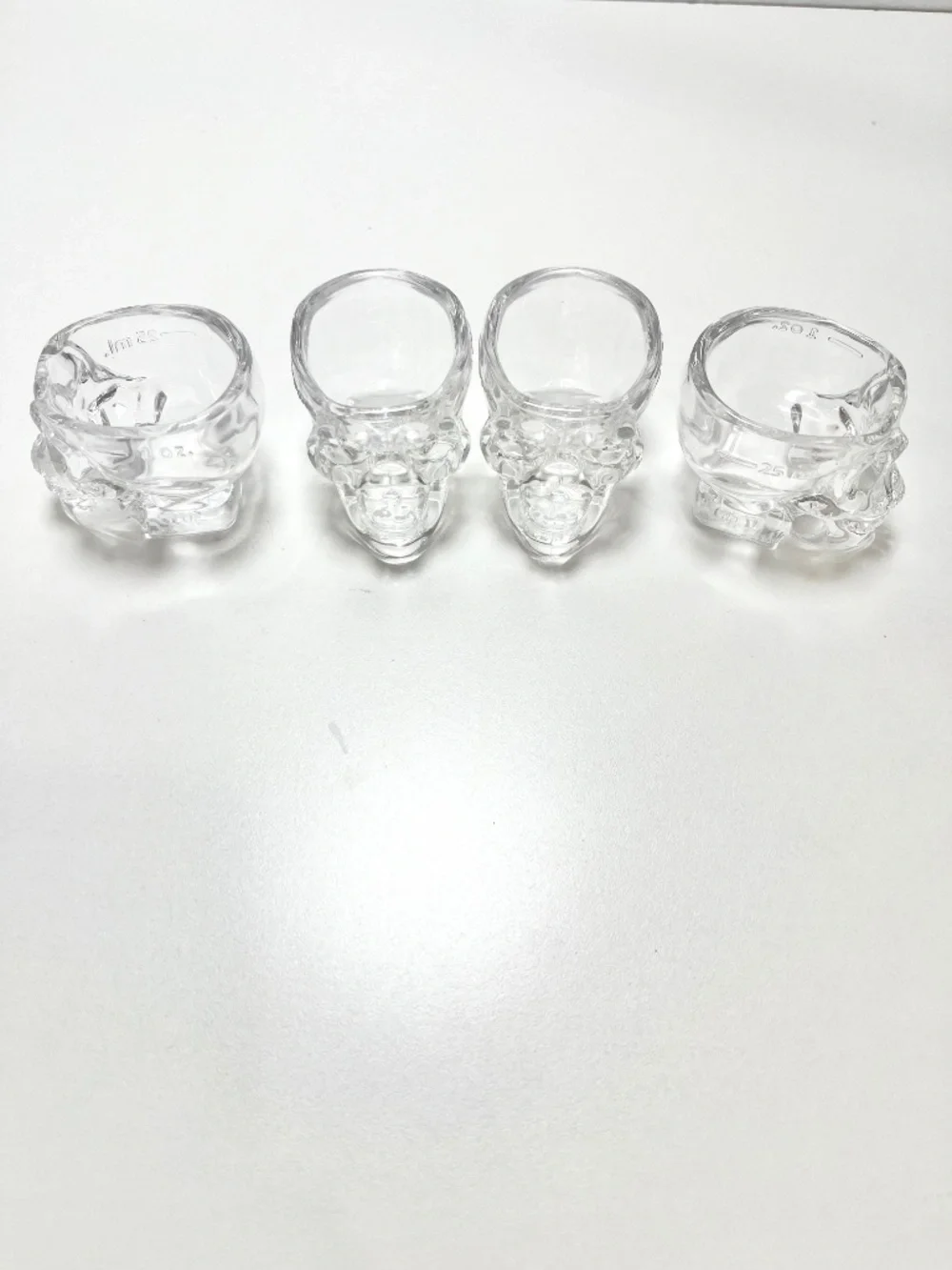 Crystal Head Vodka Skull Shot Glasses Set of 4